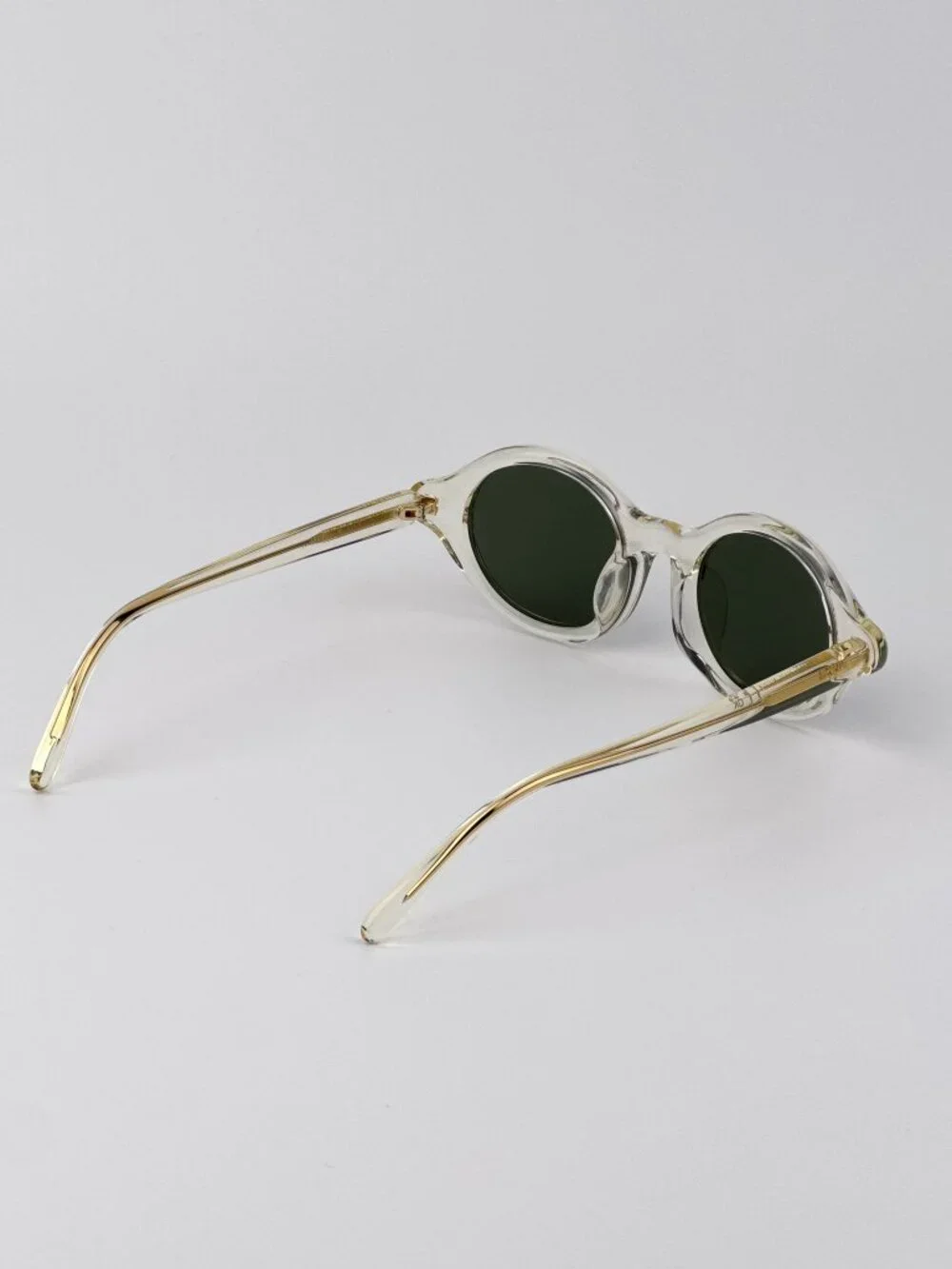 LOEWE LW40162U 57N PALE YELLOW ROUND SUNGLASSES